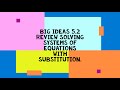 Solving Systems of Equations