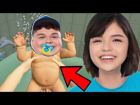 VIREI A PIOR MÃE POR 1 DIA COM O BEBÊ MALUCO 🍼… (Mother Simulator)