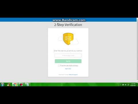 what is 2 step verification in roblox