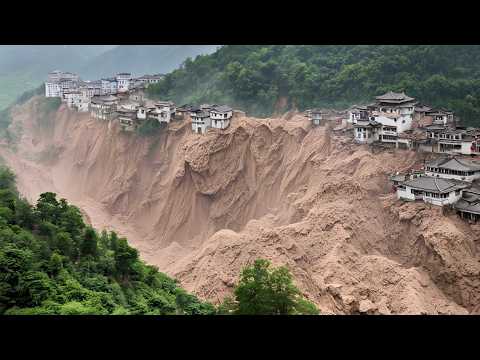 Earth Collapses in China: Jaw-Dropping Landslide Video