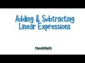 Adding and Subtracting Linear Expressions Challenge