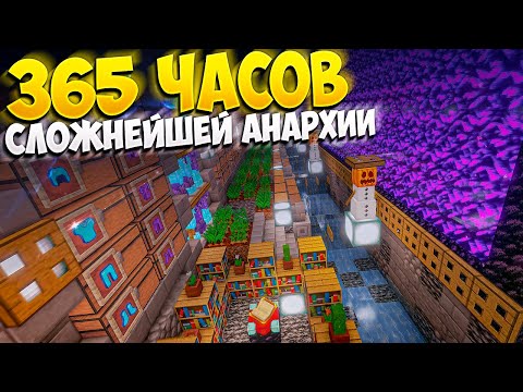 365 ЧАСОВ ЭКСТРЕМАЛЬНОГО ВЫЖИВАНИЯ ЗА ДОНАТ ПОСЛЕ ВАЙПА НА АНАРХИИ || МАЙНКРАФТ ХОЛИВОРЛД