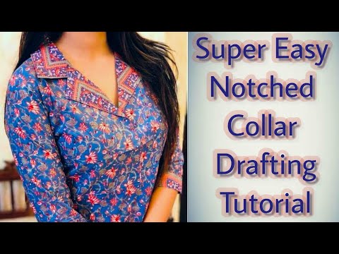 Notched Collar / Tailor Collar / Coat Collar / Lapel Collar / Shirt Collar Paper pattern Drafting