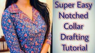 Notched Collar / Tailor Collar / Coat Collar / Lapel Collar / Shirt Collar Paper pattern Drafting