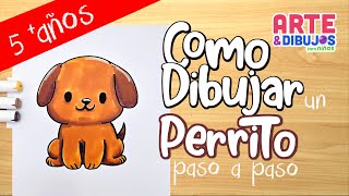 Como dibujar UN PERRITO  | Arte y Dibujos para Niños
