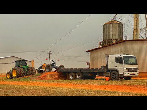 FUI NA FAZENDA FAZER CARREGAMENTO DE UMA MAQUINA💨🚜