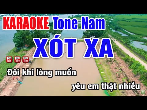 KARRAOKE Xót Xa Tone Nam Beat Chuẩn – Nhạc Sống Thanh Ngân