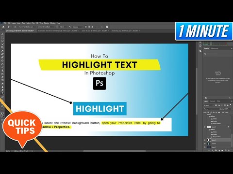 How to add highlight text effect in photoshop