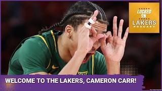 Lakers TRADE UP, DRAFT Baylor Guard Cameron Carr! SHOOTER. ATHLETE. NBA READY?