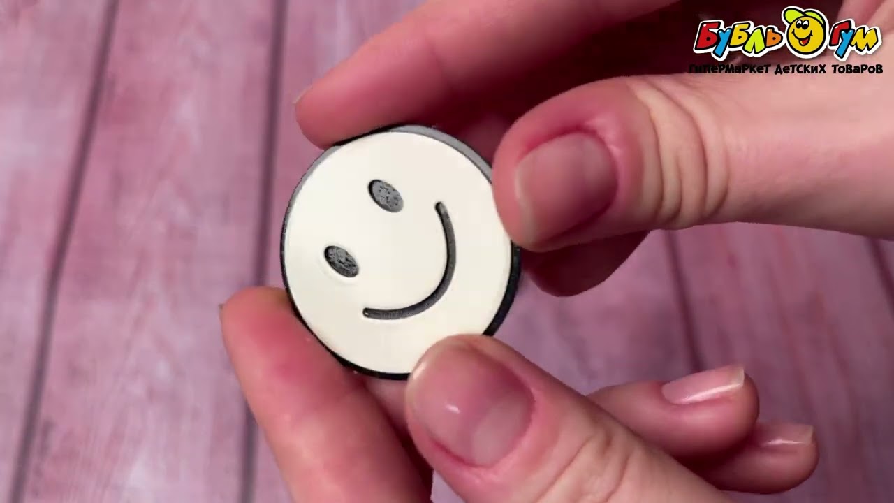 Заколки Смайлы черно-белые - видео
