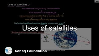 Uses of satellites