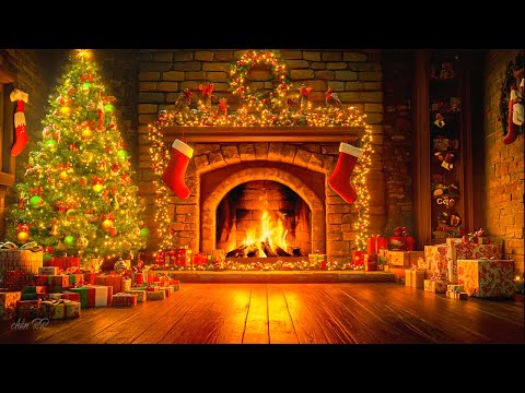 Top Christmas Songs Playlist 🎄 Classic Christmas Music with Fireplace 🎅🏼 Merry Christmas 2025