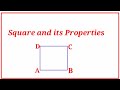 Properties and Diagonals of Squares