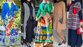 ملابس محجبات صيفي | موضة صيف 2025 | hijab tutorial 🌟 vêtements pour femmes ✨ top hijab|Voilée femme