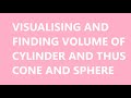 Volume and Geometry of Cones