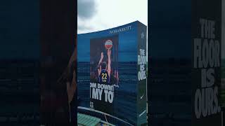 Downtown Caitlin Clark 🏙️🔥 Nike Lights Up Indy with Massive Billboard!