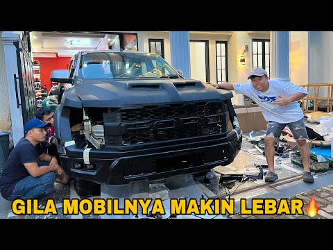 PASANG BODY FORD RAPTOR JADI MAKIN LEBAR DAN SANGAR‼️KITA JADIKAN MOBIL PERANG‼️