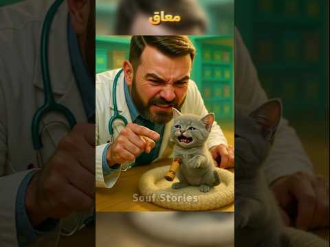 فتاة جميلة أنقذت حياة قط معاق متخلى عنه!💔 #قصص