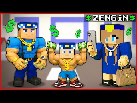 KASLI KEREM KOMİSER AİLESİ ZENGİN OLDU! 😱 - Minecraft ZENGİN FAKİR HAYATI