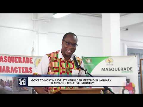 YouTube video thumbnail: Gov't To Host Major Stakeholder Meeting In January To Advance Creative Industry