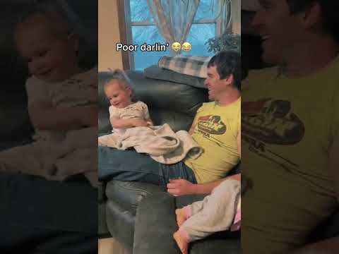 Baby Cute reaction when dad shaves#baby #funny #toddler #dad #reaction #🤣🤣🤣 #cry #toddlers #adoreble
