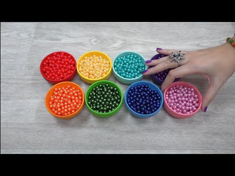 Beautiful Pearl Beads Colored ASMR Oddly Beads Sound Reverse video #asmr #reverse #beads