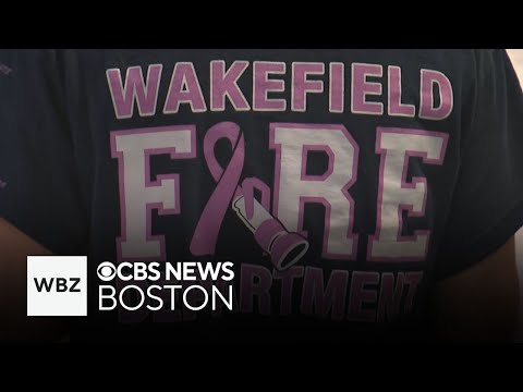 YouTube video thumbnail: Massachusetts Firefighter Battling Cancer for Second Time Gets Support From Coworkers