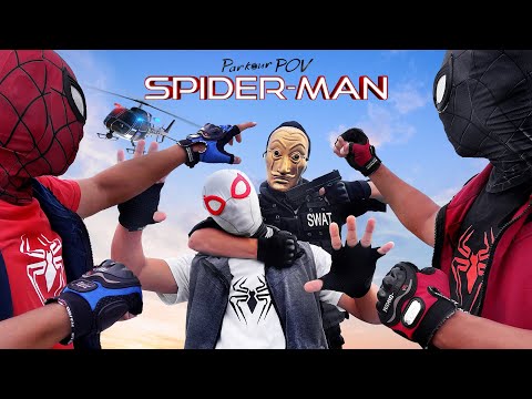 SPIDER-MAN Bros Escape from POLICE | Catch me if you can! Parkour POV by LATOTEM