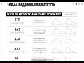 Proving Triangles Congruent Concepts