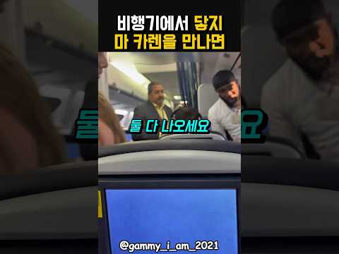 비행기에서 닿지마 카렌을 만나면