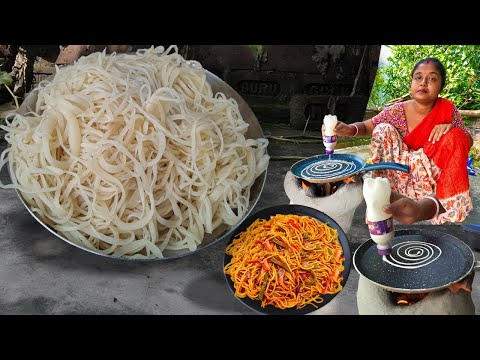 জলের বোতল দিয়ে নুডলস│৫মিনিটে ১ কাপ আটা দিয়ে নুডলস তৈরি│homemade noodles recipe│nasta recipe