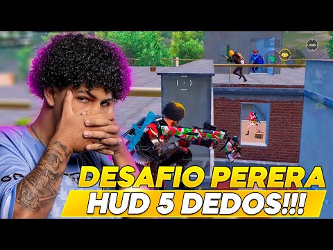 DOMINEI A HUD DO PRO PLAYER INF PERERA - HUD 5 DEDOS PUBG MOBILE @pererapubgm