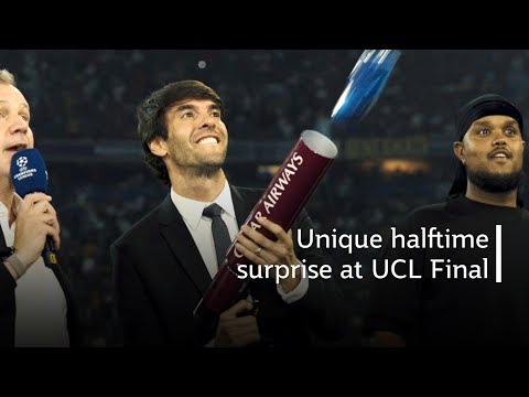 A halftime surprise at UEFA Champions League Final