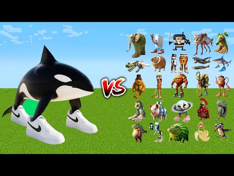 Which Minecraft Boss is Immortal vs Orcalero Orcala - Minecraft Mob Battle