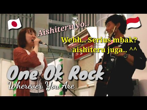 Nekat!! Godain cewek Jepang ngamen, malah diajak duet!! wkwk