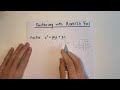 Factorization and FOIL Method Concepts