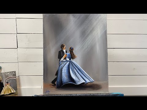 ￼How To Paint WINTER WALTZ ~ Acrylic tutorial