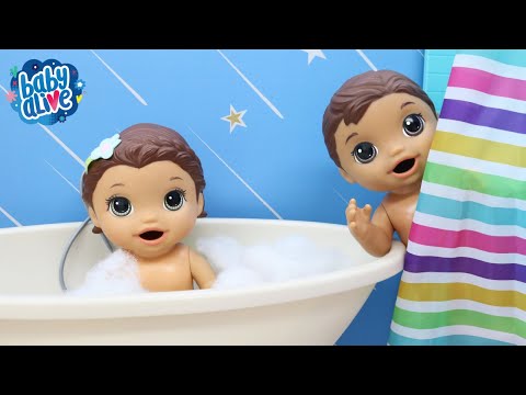 BABY ALIVE GÊMEOS VÃO NO SHOPPING FAZER COMPRAS DE NATAL