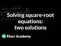 Solving Radical Equations and Quadratics