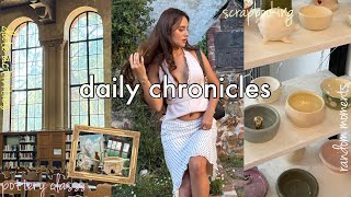 daily chronicles🧚pottery class , scrapbooking, lazy days, library sessions 