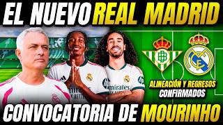 BETIS - REAL MADRID | LOS CONVOCADOS de MOURINHO - KHEDIRA | ALINEACIÓN y PREVIA