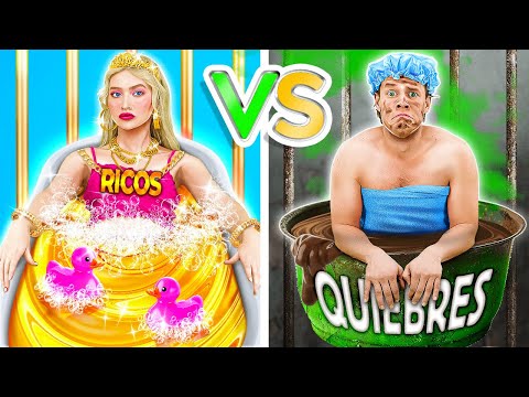 HERMANA RICA vs. HERMANO POBRE 💸🚔 ¿Quién Sobrevivirá en la CÁRCEL? por 123 GO!