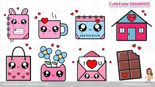 8 Cute & Easy Drawing Video Collection | 1 Hour Long Drawing Video For Kids!