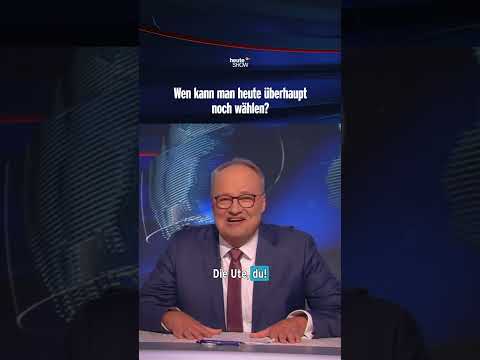 Wen kann man heute überhaupt noch wählen? | heute-show #shorts