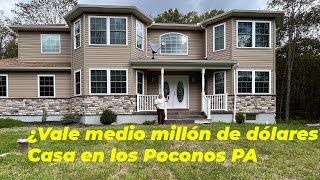 Así es una casa de $500,000 DOLARES en los Poconos, Pennsylvania 🏡