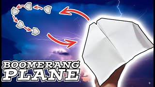How To Make A Paper Airplane Boomerang That Returns Back Quick & Easy