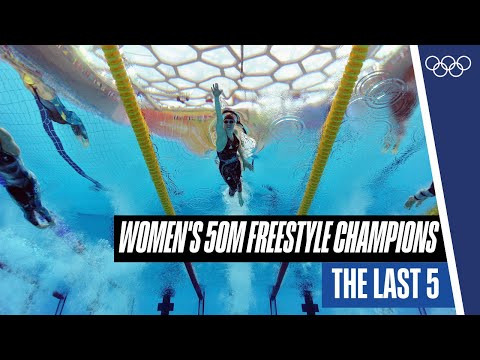 🏊‍♀️ The last five Women's 50m freestyle champions🏆