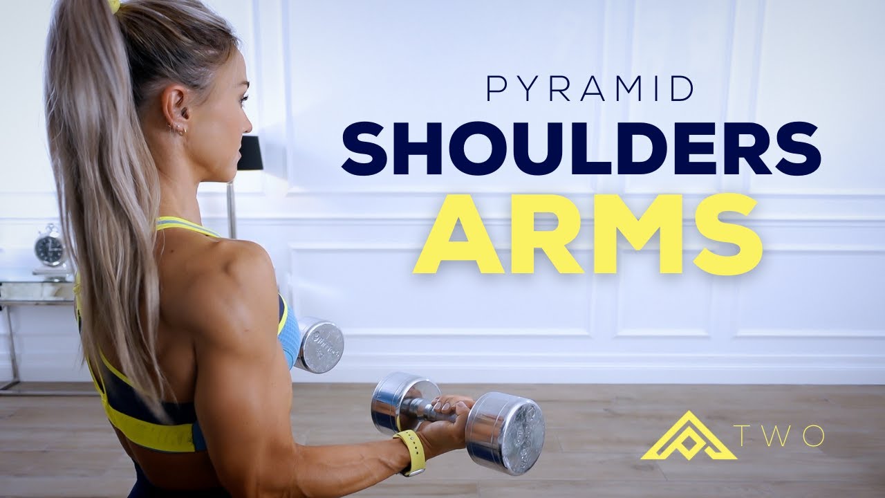 PYRAMID SHOULDERS & ARMS WORKOUT - Hypertrophy - Pyramid Series Day 2 - Caroline Girvan