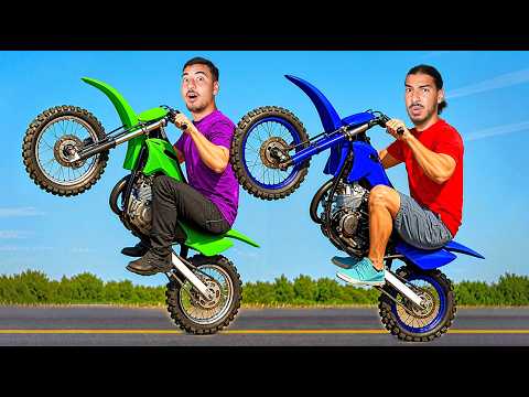 Le Premier Qui Cabre En Motocross Gagne !