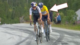 Tom Pidcock SURPRISED by Sprinter on Steep Climb | Arctic Race of Norway 2025 Stage 3